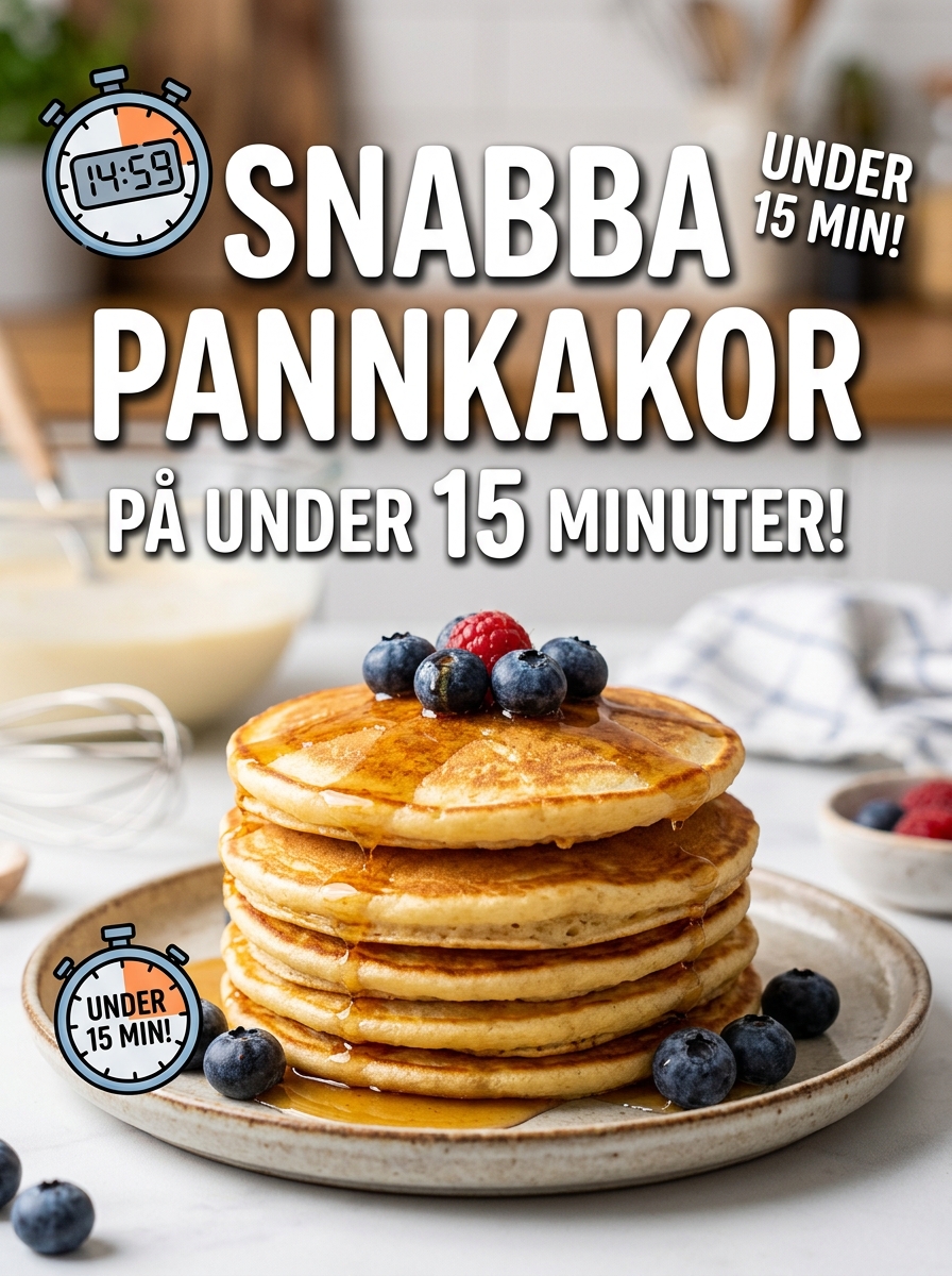 Snabba pannkakor – klara på under 15 minuter